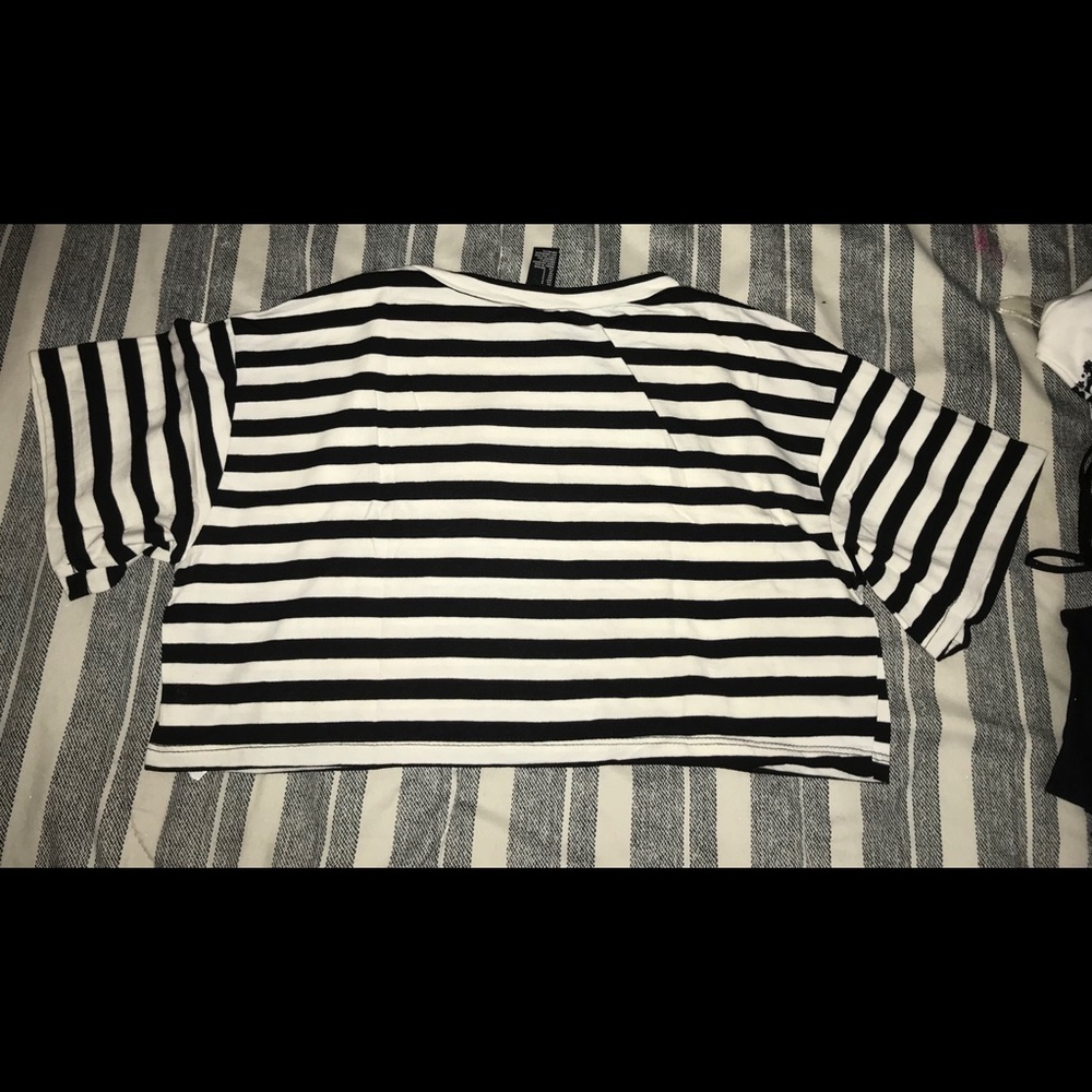 Striped crop top
